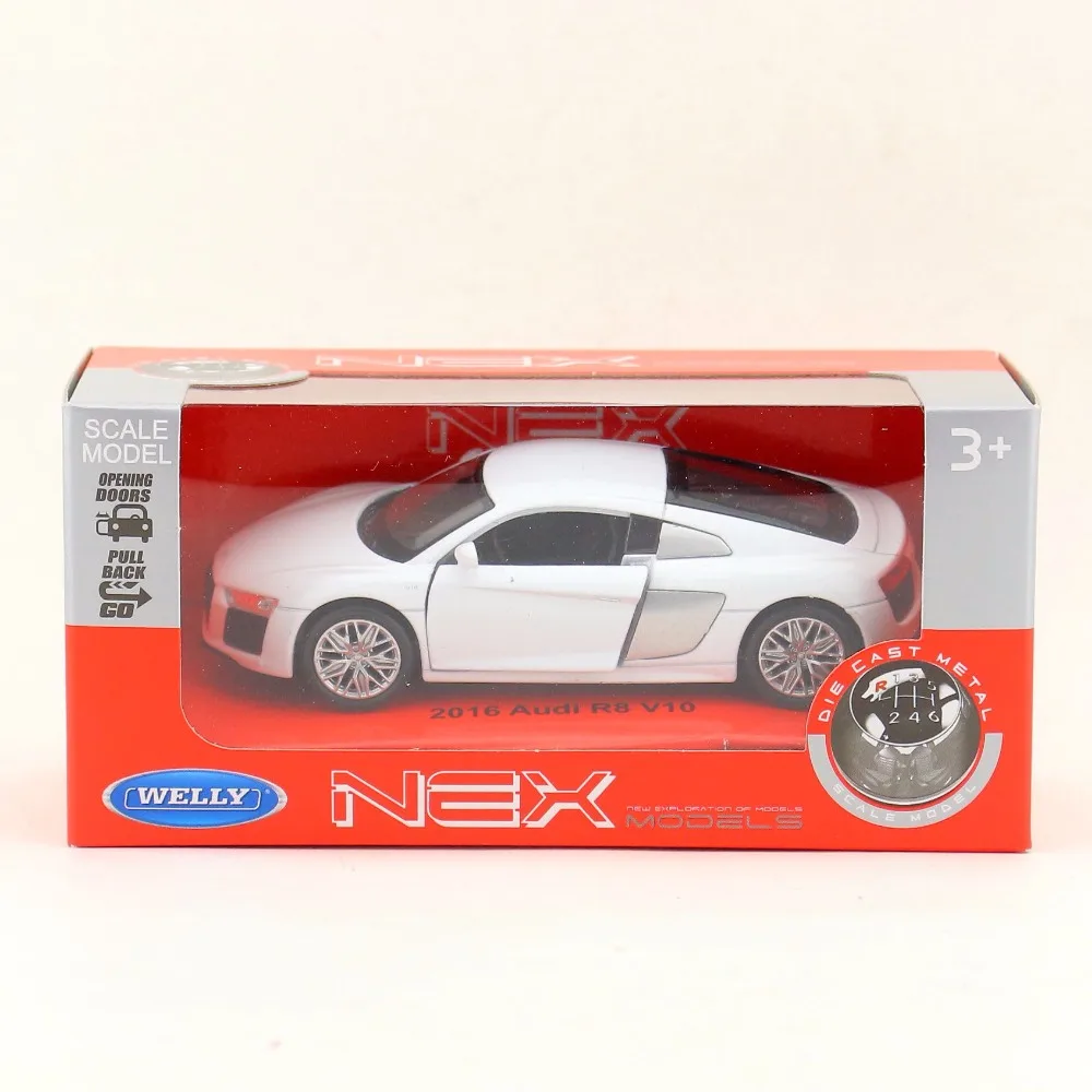 Литая металлическая модель Welly масштаб 1:36 игрушечный автомобиль Audi R8 V10