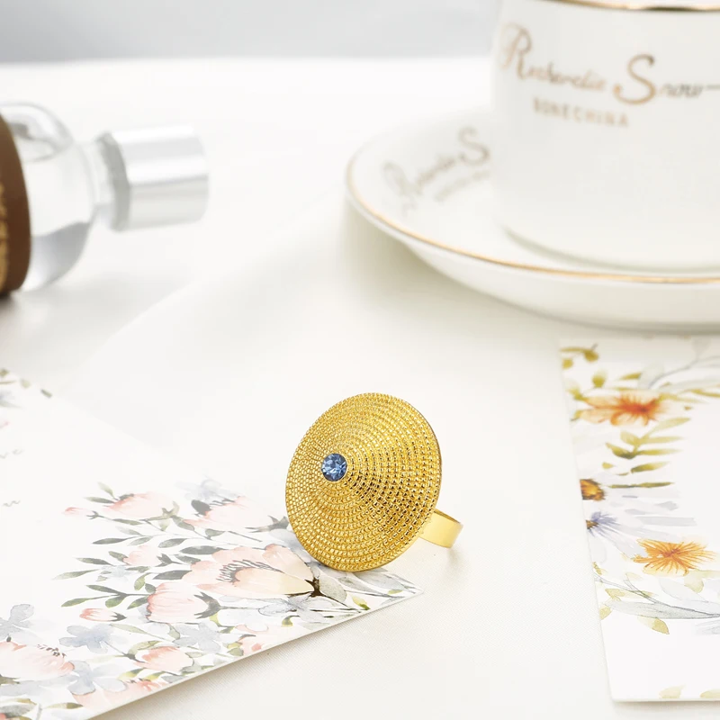 Африканские Ювелирные наборы Shamty синий камень чистый золотой цвет серебряный