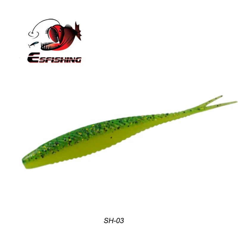 SH03 Esfishing, приманка для рыбалки, Черный Гольян, броня, Shad 120 мм, 6 шт., мягкие приманки для ловли щуки, форели, кренкбейт для ловли карпа, медленный джиг - Цвет: SH03