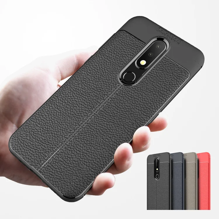 Силиконовый ударопрочный кожаный чехол для Nokia8 Sirocco X6 2 1 3 5 Plus Nokia 6 7 полная защита