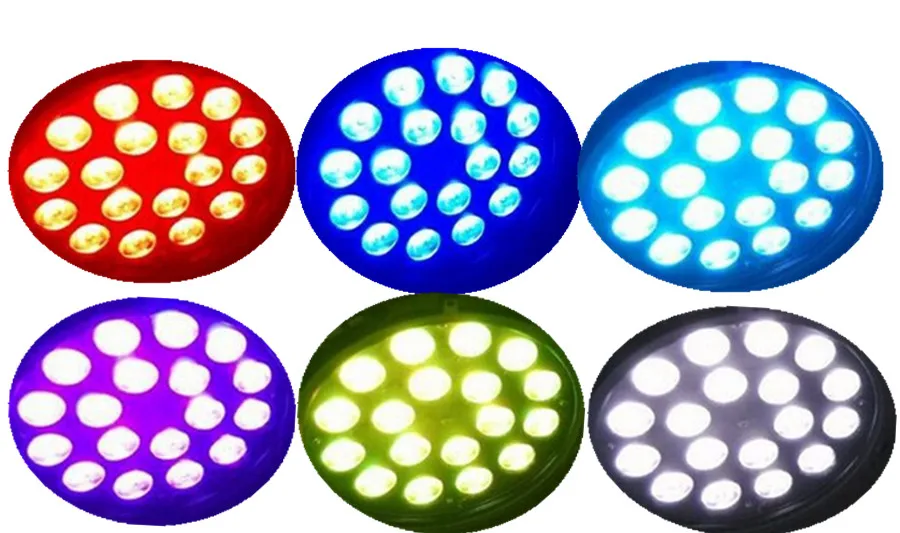 4 шт./18x12 Вт водонепроницаемый горит пар кейс RGBW 4IN1 LED PAR DMX512 управления