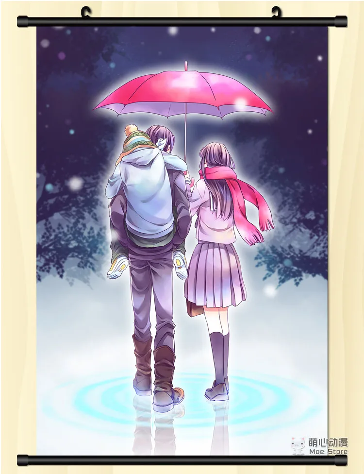 Японское аниме Noragami YATO &amp Iki Hiyori Yukine Нора домашний декор настенный свиток | Дом и