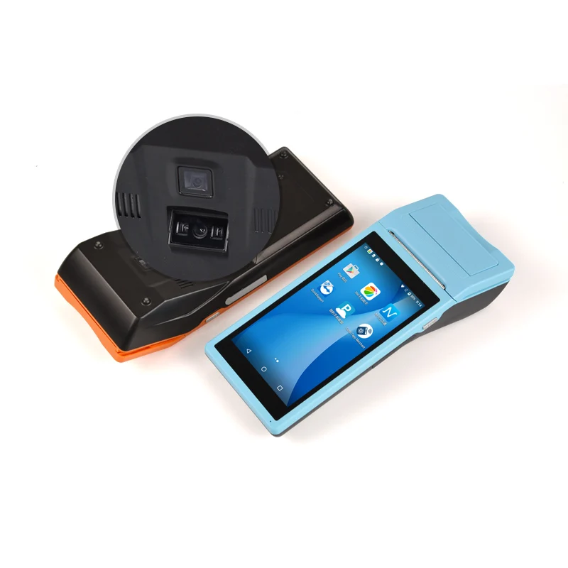 Портативный Android Мобильный POS 3G Wifi большой экран термальный принтер для