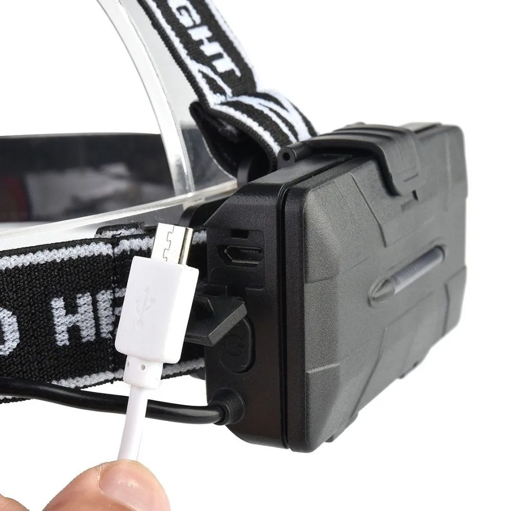Фары фара 40000lm 8 светодиодный XML-T6+ COB фары фара USB Перезаряжаемые головы факел лампы наружного освещения