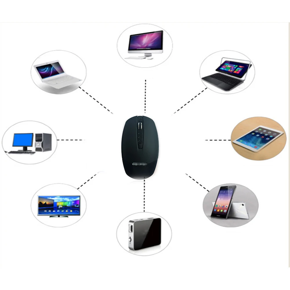 Bluetooth 4,0+ 3,0 Беспроводной Мышь Смарт курсора Управление 3 Точек на дюйм Выбор: 1600/1200/800 Мышь без Батарея челнока 9,14