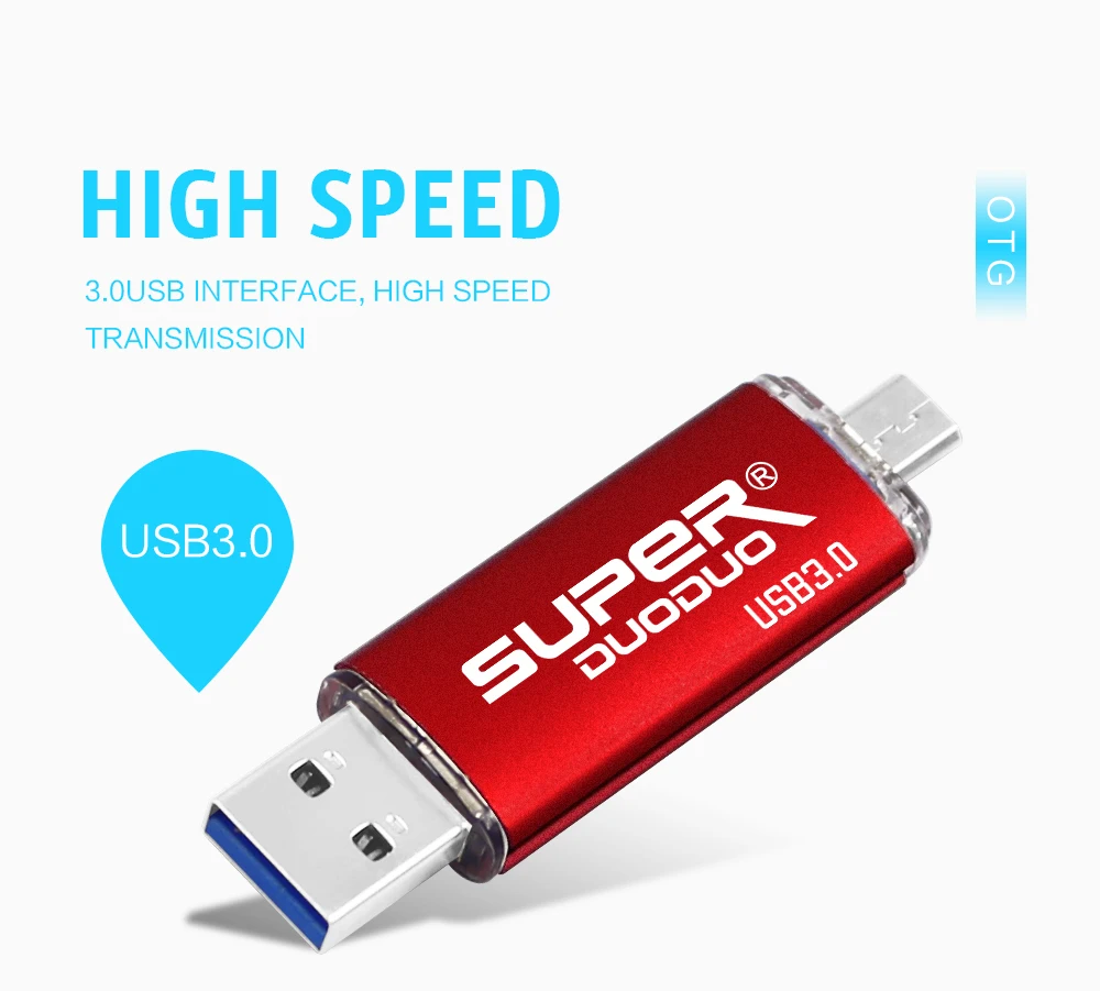 Лучшая OTG USB флэш-накопитель cle usb 3,0 stick 64G портативный флэш-накопитель смартфон Флешка 4g 8g 16g 32g 128G устройства для хранения