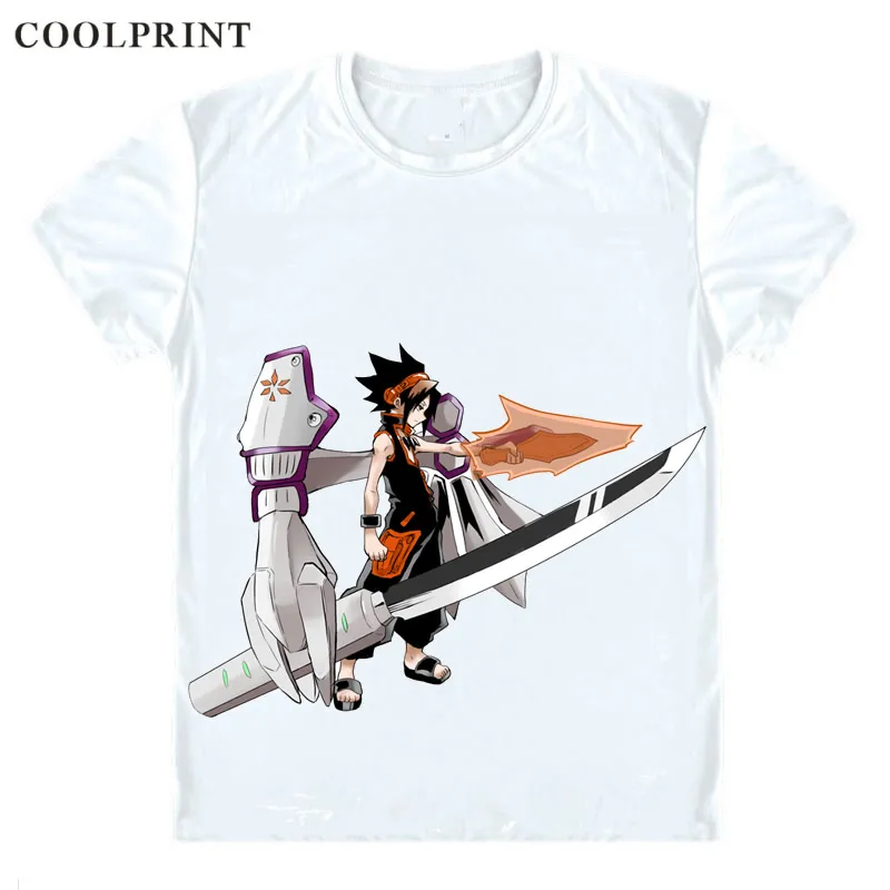 Футболка Asakura Yoh Yo Повседневная футболка Shaman King Hiroyuki Takei Kingu Высококачественная с