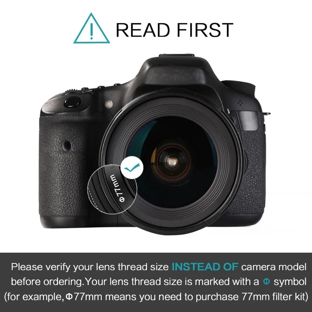 Фильтр для объектива K &amp F регулируемый металлический фильтр ND2-ND400 с