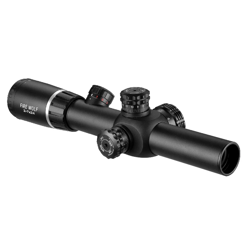 Охотничий прицел Fire Wolf 2-7X24 тактический прицел оптический прицел Riflescopes 11 мм 20 мм крепление охотничий светильник