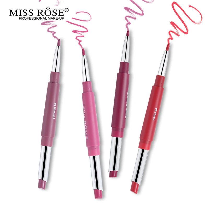 Губная помада Miss Rose набор карандашей для губ 4 цвета Шелковистые матовые помады