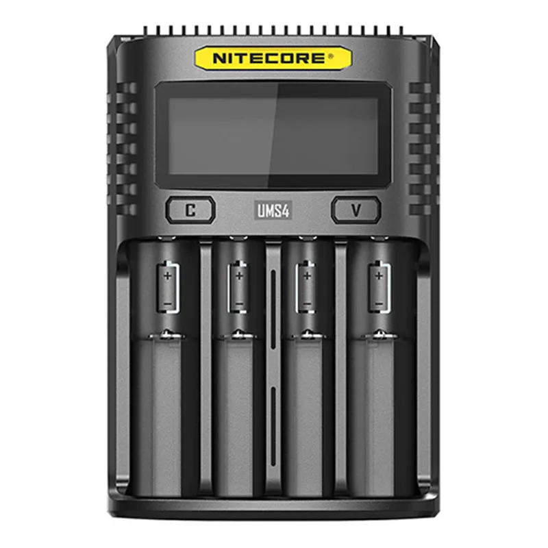 NITECORE UMS2 UMS4 интеллектуальное зарядное устройство USB выход 3A для LiFePO4 литий ионный Ni