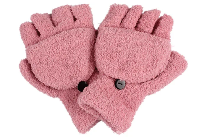 Женские зимние перчатки 2017 горячие модные дамские ручные теплые без пальцев