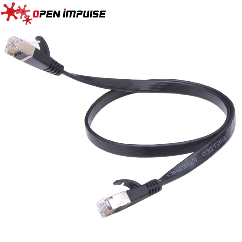 Супер высокая скорость 0 3 м SSTP CAT 7 плоский гигабитный Ethernet сетевой кабель RJ45 патч