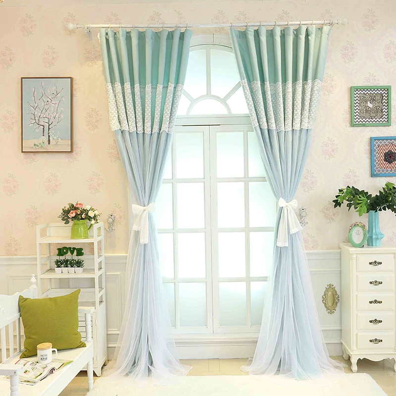 Занавески на заказ в Корейском стиле принцессы кружевные тюлевые шторы с