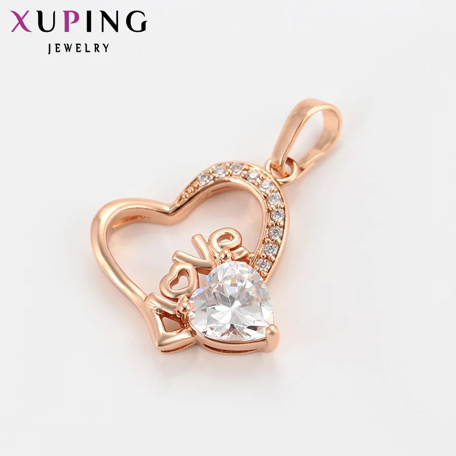 Xuping модное ожерелье с кулоном в форме сердца изысканная бижутерия для женщин