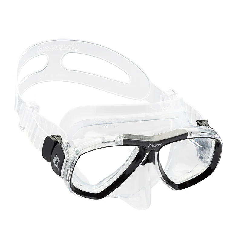 Cressi FOCUS маска для подводного плавания из закаленного стекла 2 окна низкая