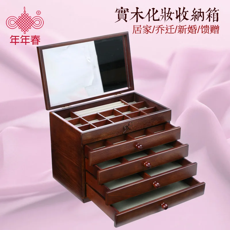 2016 органайзер деревянная коробка для ювелирных изделий стильные ретро коробки