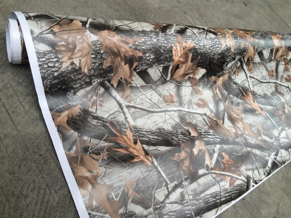 Матовая виниловая пленка Realtree камуфляжная из натурального дерева и листьев Mossy Oak