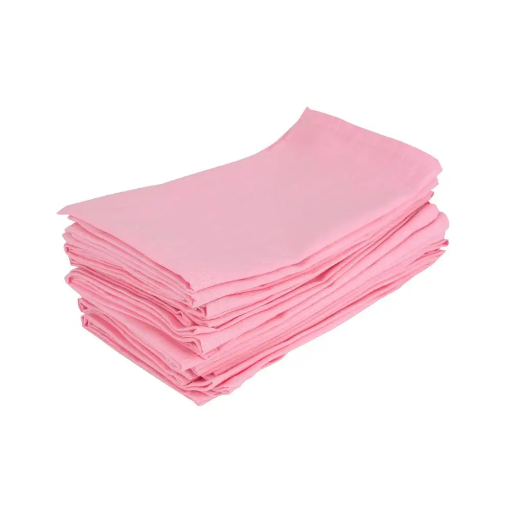 12-CJ016-4646Pink Набор салфеток из хлопчатобумажной ткани 12 46x46 см, обеденные салфетки из хлопка и льна, Столовые Салфетки - Цвет: 12-CJ016-4646Pink
