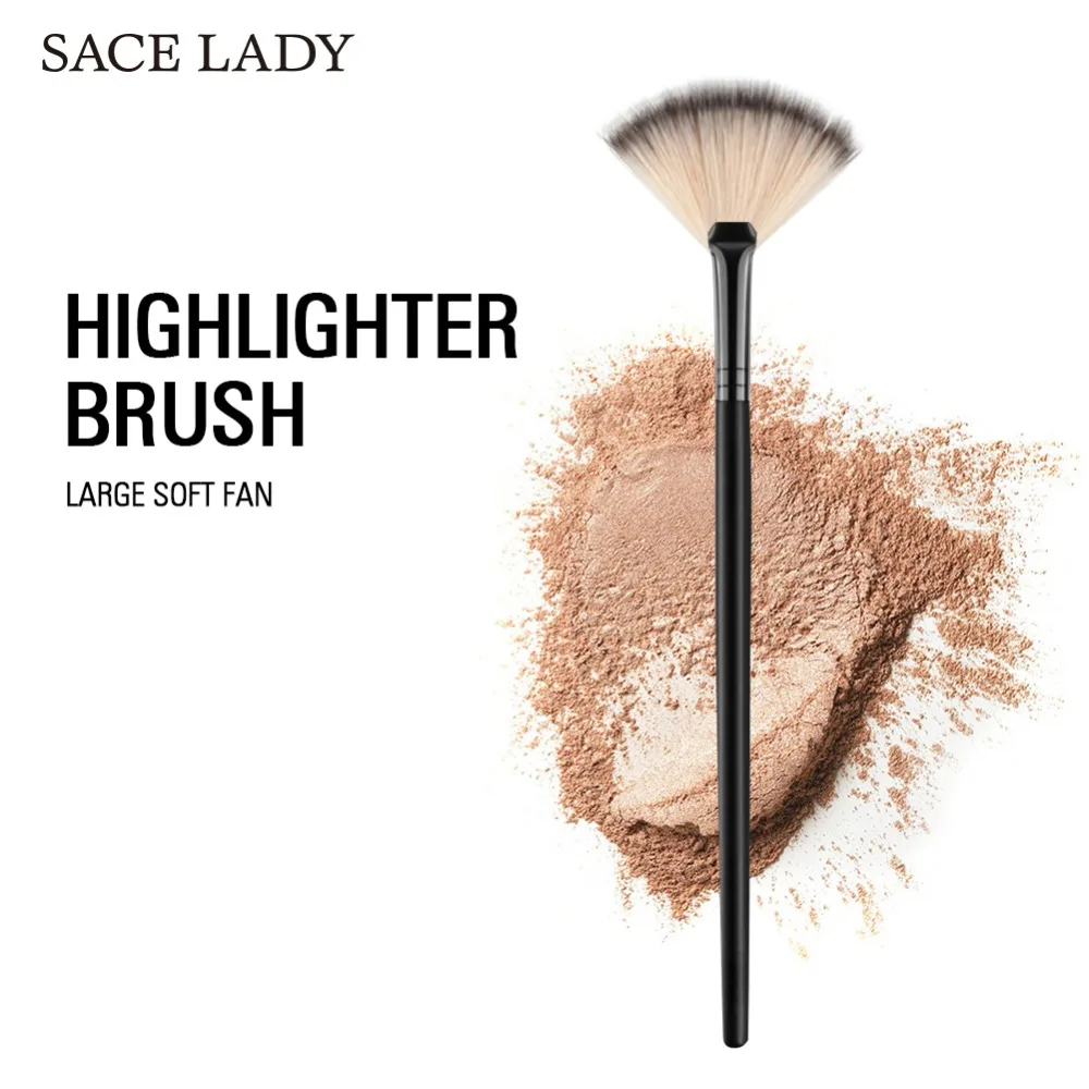 Sace Lady 1 шт. профессиональная Веерная Кисть для макияжа кисть смешивания хайлайтер