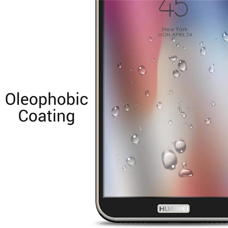 Закаленное стекло с полным покрытием для Huawei Y6 2018 защита экрана телефона Prime