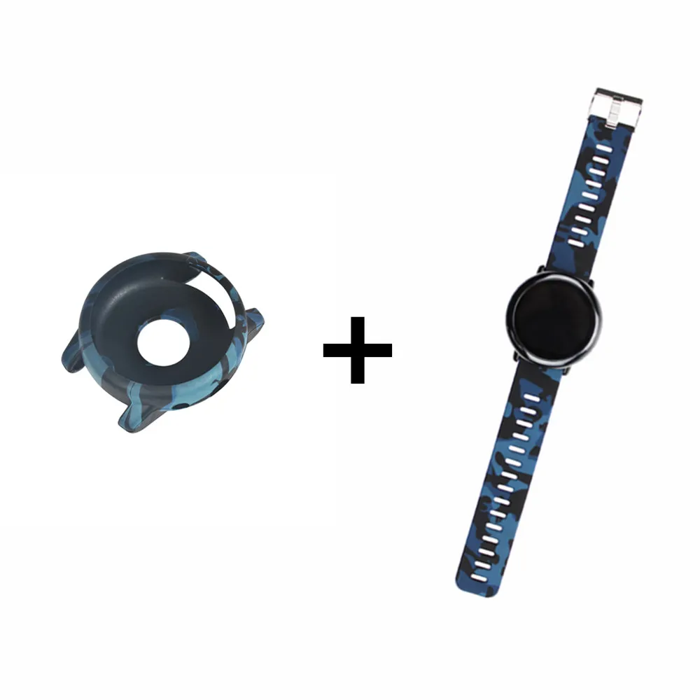 Камуфляжный силиконовый чехол для Amazfit Stratos, сменный спортивный смарт-ремешок для часов Xiaomi Huami Amazfit 2, браслет