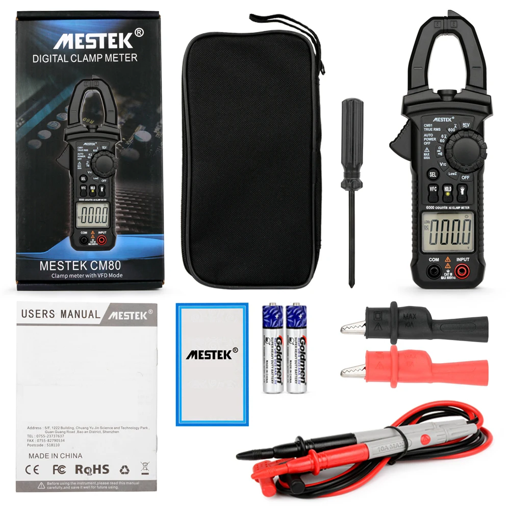 CM80/CM81 цифровой клещи мультиметр токовый зажим AC/DC тестер сопротивления
