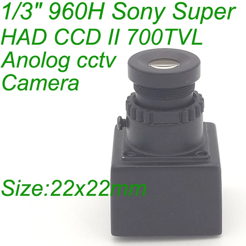 CNDST мини цилиндрическая квадратная цветная камера 22x22 мм 700TVL OSD 1/3 &quotSony 960H Super HAD CCD