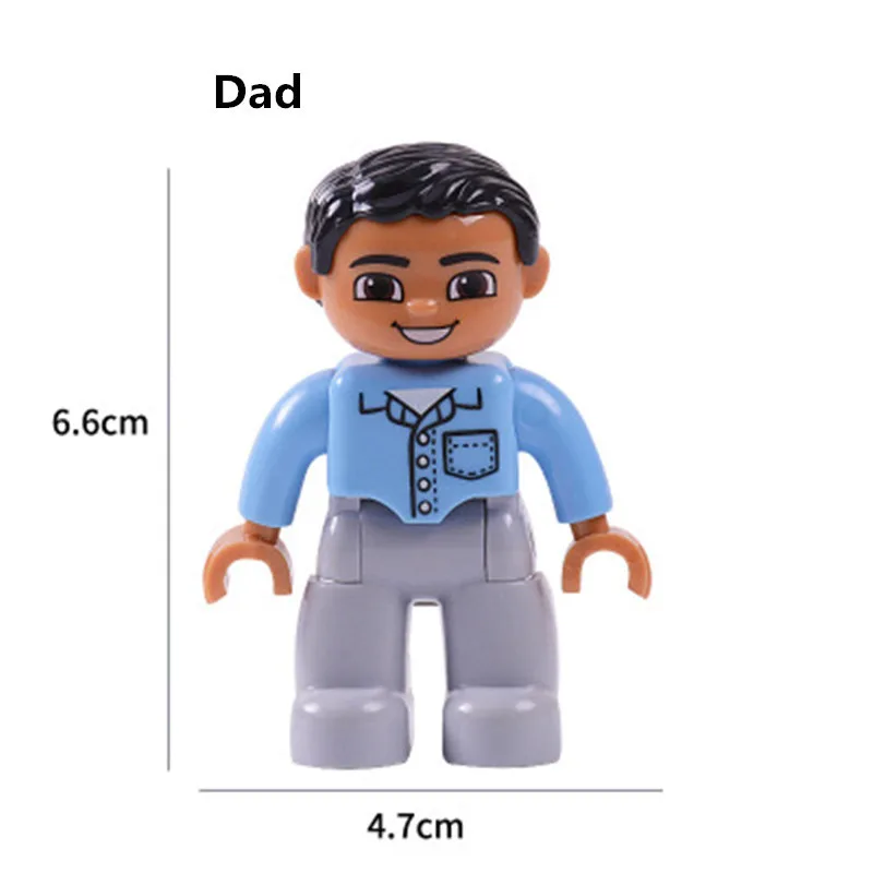 

6pcs/Set Big Size Family Series Building Blocks Character Compatible With Brand Bricks Figures Toys For children Baby Kids Gift