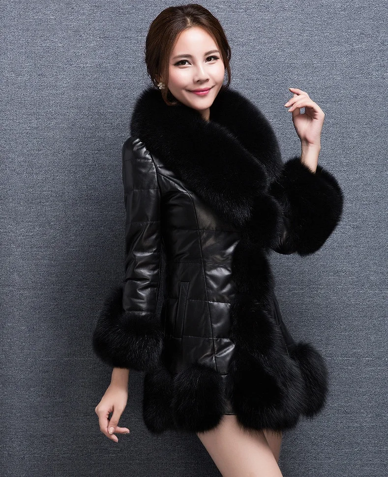 Uwback 2018 Брендовое пальто из искусственного меха Женское искусственной кожи с