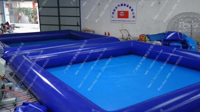 6*6 м 0,7 мм ПВХ брезент производственный бассейн intex Крытый немецкий прямоугольный над землёй надувной пузырь взрослый бассейн