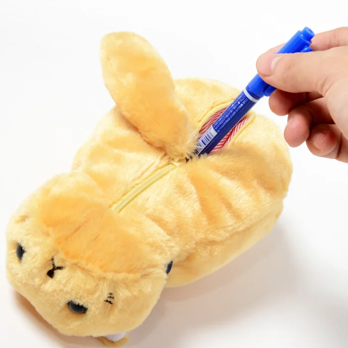 Милый чехол-карандаш с кошкой, плюшевый, astuccio, Холщовый, kawaii, estuche para lpices, для девочек, trousse skolaire, cartuchera para lapices, школьный