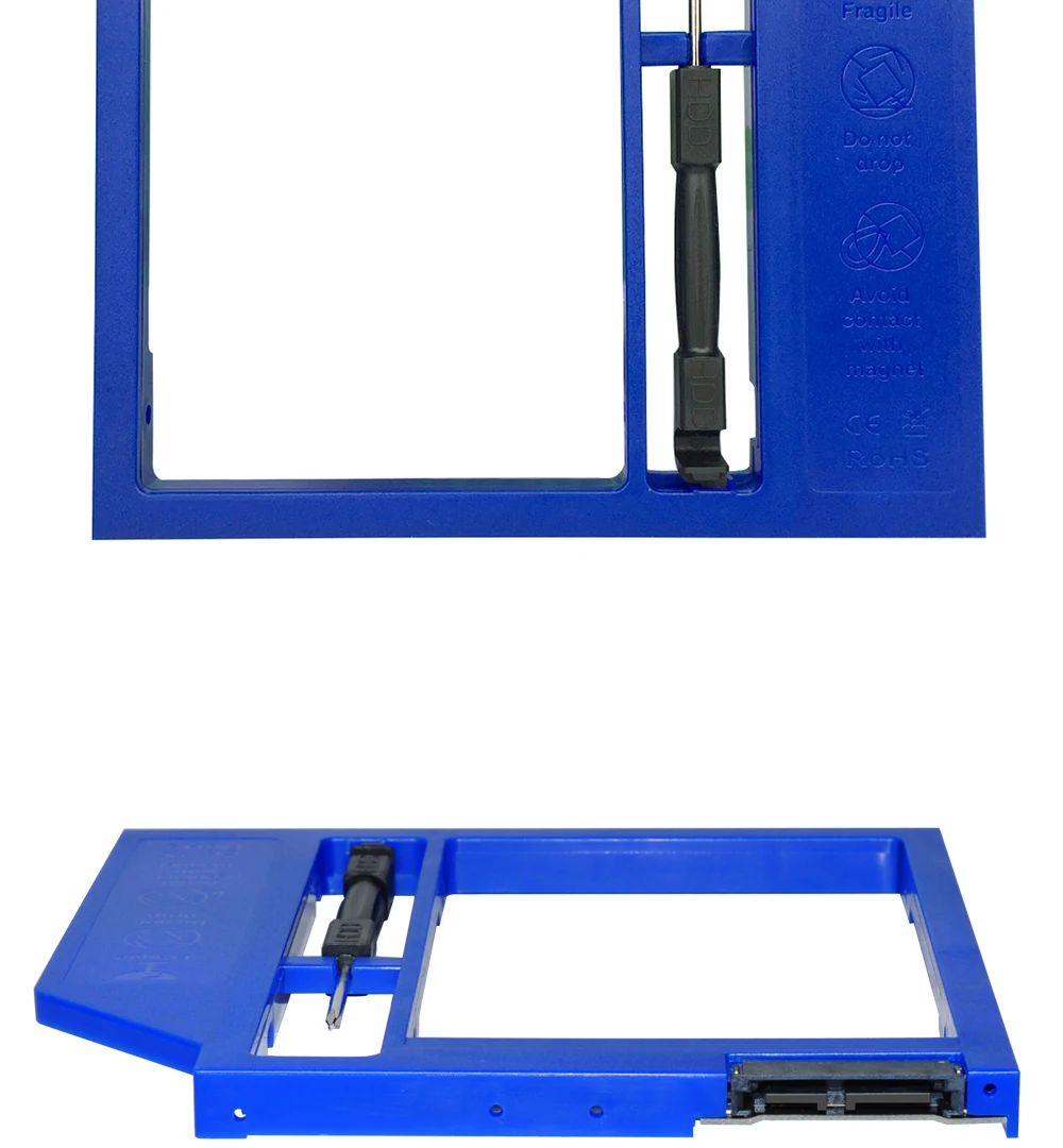 DeepFox 2nd HDD Caddy 9,5 мм SATA 3,0 2," SSD Optibay CD DVD для HDD чехол Корпус CD-ROM ODD для Apple Macbook Pro Air 13" 15"