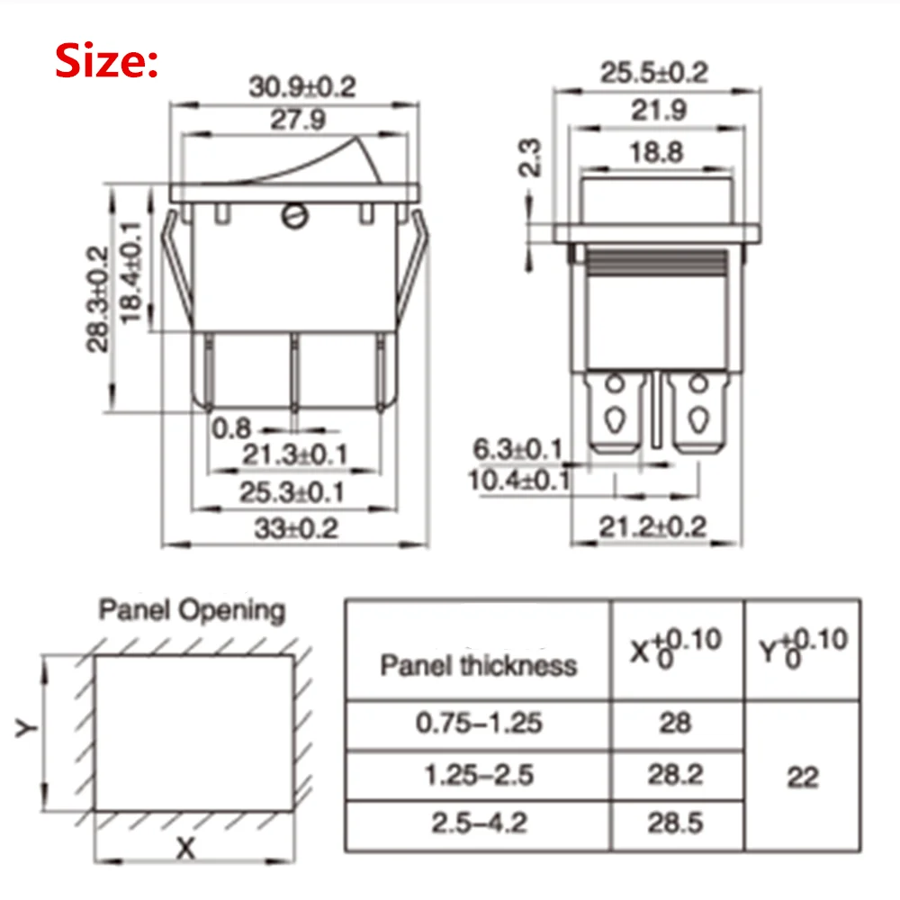 4PN green belt lamp 2 file 4 foot KCD4 двойной тумблер кулисный переключатель power supply 31*25|supply power| |