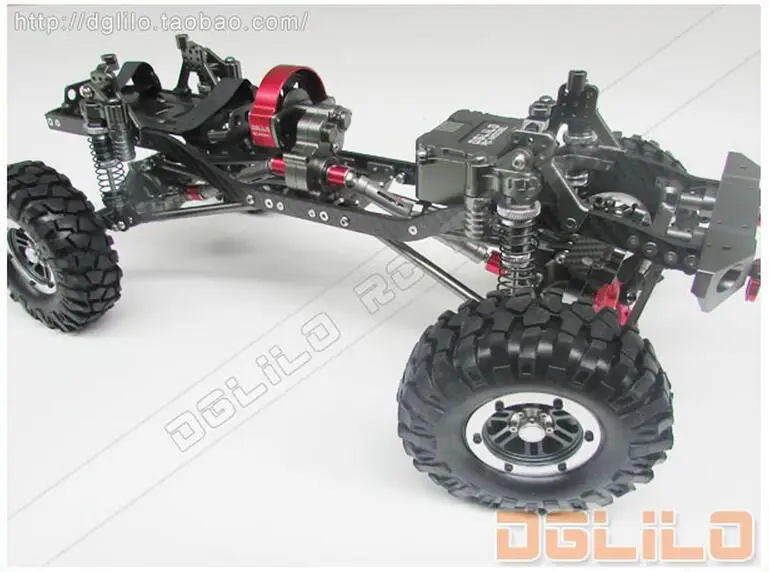 Осевая рама SCX10 обновленная 1/10 RC Rock Crawler алюминиевая с ЧПУ и карбоновая | Игрушки