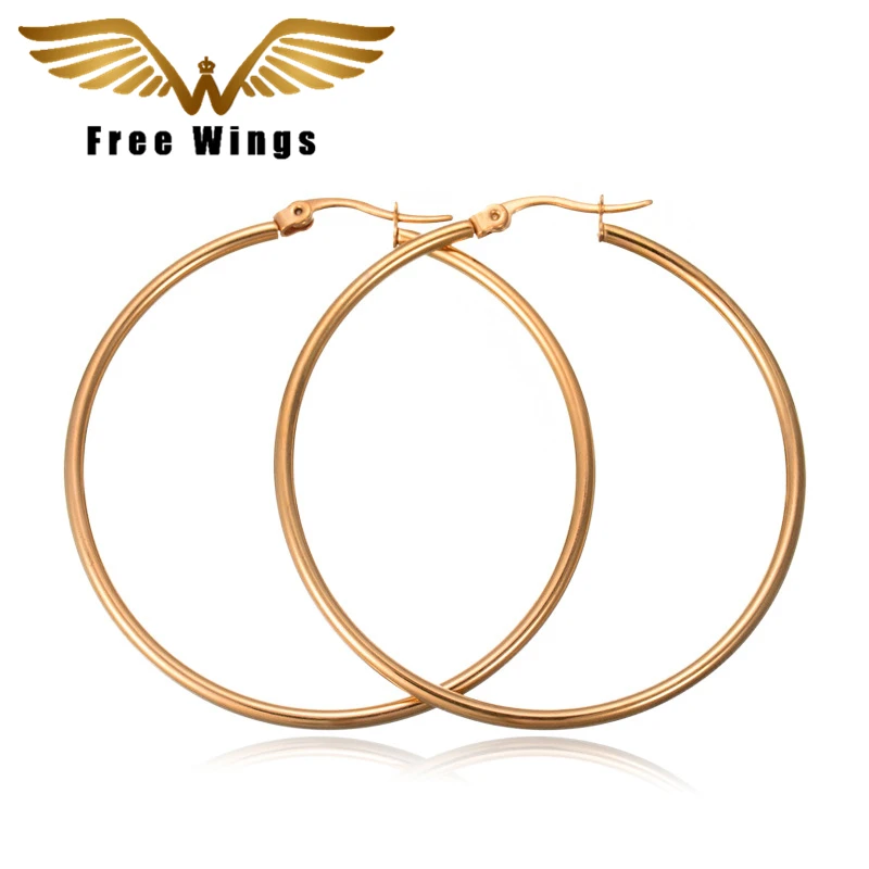 Женские круглые серьги кольца из нержавеющей стали|circle hoop earrings|hoop earrings for womenhoop |