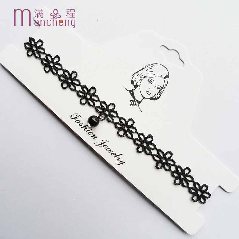 Женское колье с бархатной цепочкой | Украшения и аксессуары