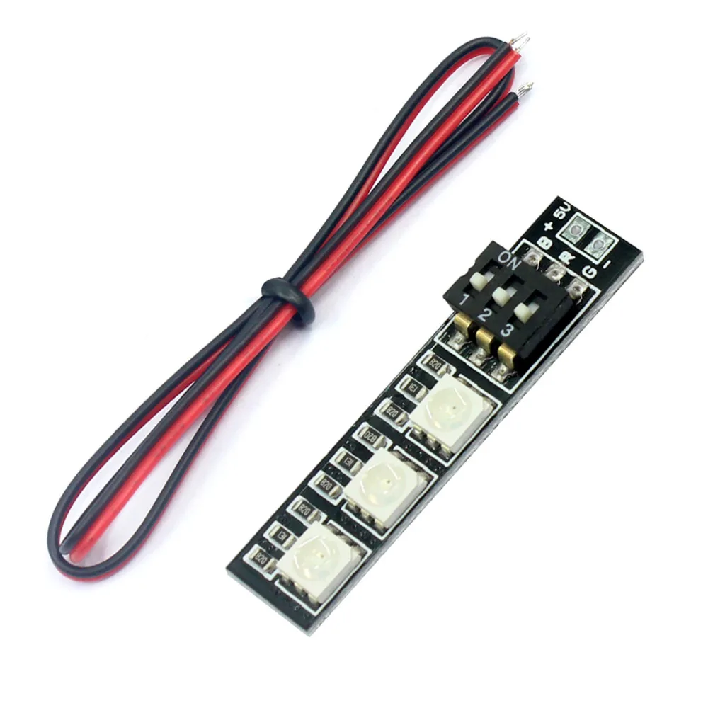 6 шт. RGB 5050 Светодиодная панель 5 в 12 В 16 3S 4S 7 видов цветов DIP переключатель для RC 250