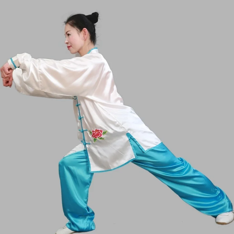Костюм китайского воина Тай Чи форма шаолина кунг фу традиционный костюм Тан с