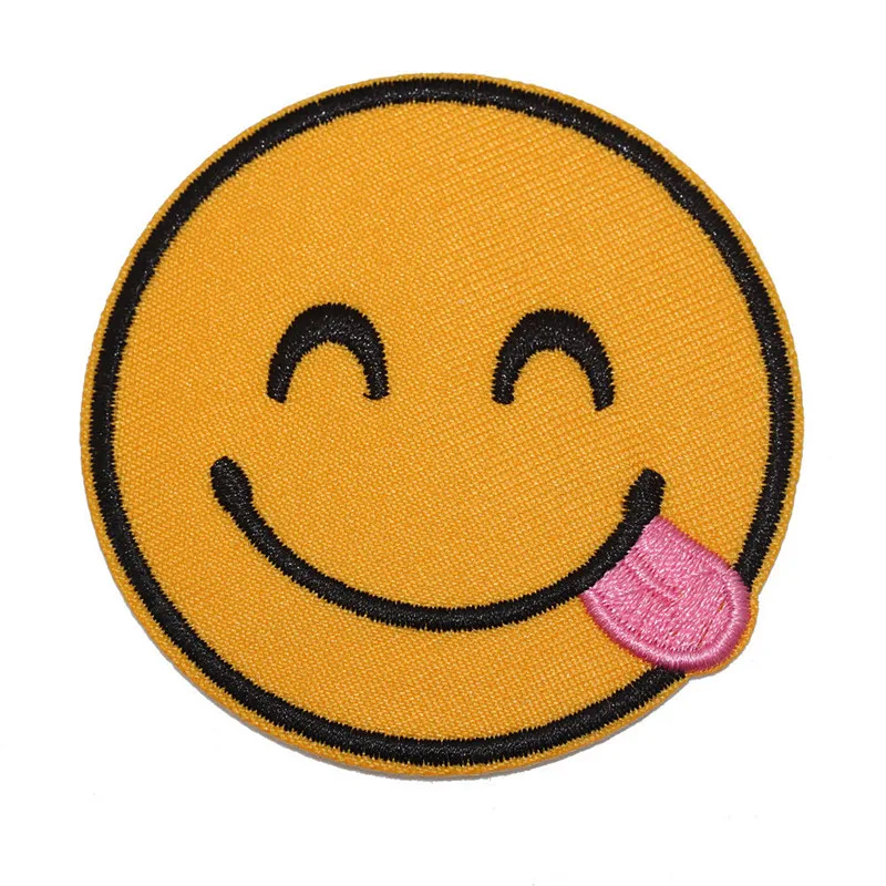 7 шт эмодзи преувеличенное Экспрессия железа на вышивать пачках вышитый значок |