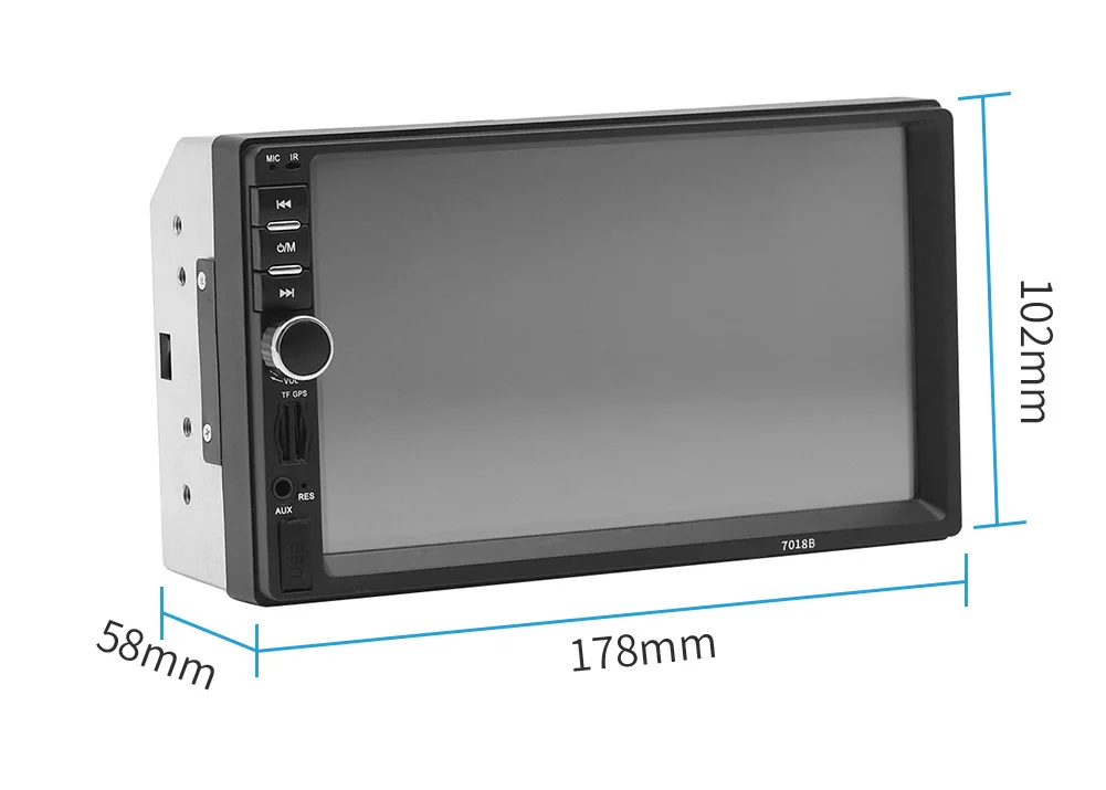 Автомагнитола стерео Bluetooth 2 Din 7 дюймов сенсорный экран Авто Аудио Авторадио поддержка зеркальная связь FM MP5 USB AUX камера заднего вида