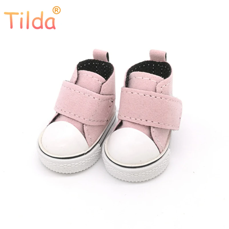 pale pink Тильда 5 см обувь для кукол BJD игрушка Повседневная 1/6 спортивные кроссовки для EXO 20 см Корея KPOP плюшевые куклы аксессуары для тряпичных кукол игрушки - Цвет: pale pink