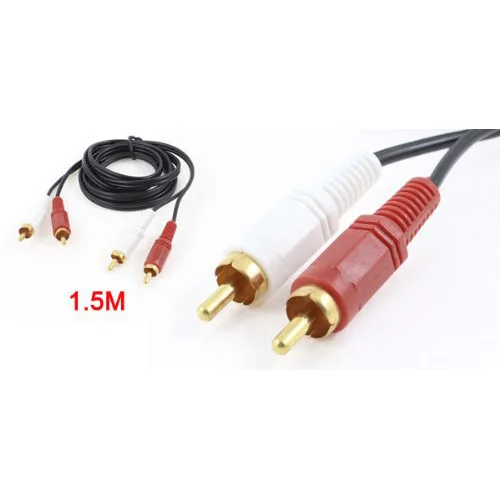 Горячая Распродажа 2015 двойной RCA Phono штекер для штекера аудио кабель свинцовый