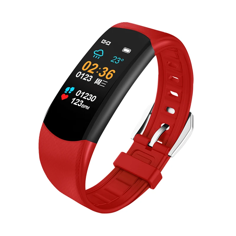 Wearpai C5 новые умные часы для мужчин и женщин монитор сердечного ритма кровяное давление фитнес-трекер умные спортивные часы для Ios android+ коробка - Цвет: WP-C5-R
