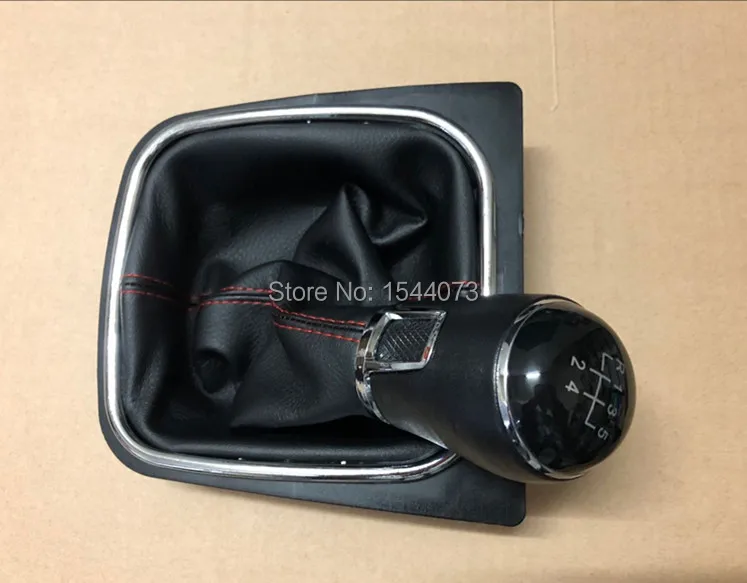 OEM Red Stitch Line рычаг переключения передач с PU крышкой для VW Jetta 5 6 GOLF VI MK5 MK6 5KD 711 113 |