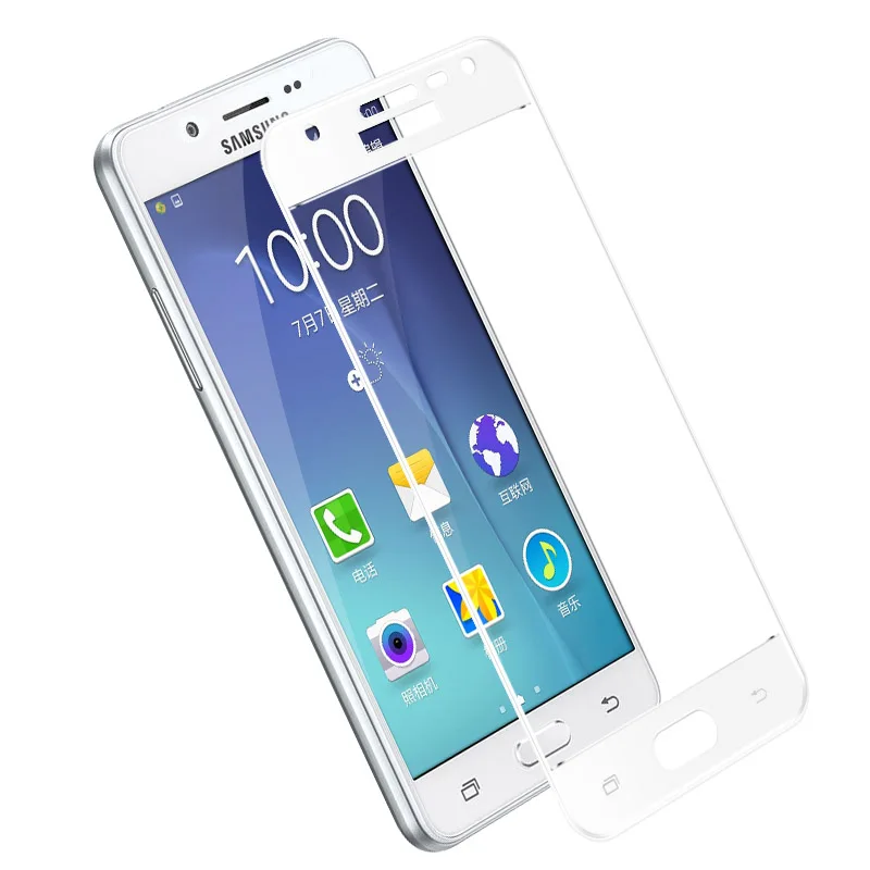 Imak 9H 2.5D Защита экрана для samsung Galaxy J5 полное покрытие закаленное стекло для samsung J5 5 J530F/DS Dual Sim SM J530FM - Цвет: white