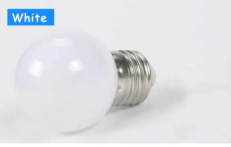 White 20 штук E27 светодиодный лампы 220V G45 красочные лампада RGB светодиодный светильник SMD 2835 красочные лампы вспышки светильник Lamparas светодиодный потолочный светильник - Испускаемый цвет: White