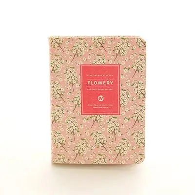 New Arrival Cute Pu Leather Floral Flower Schedule Book Diary Weekly Planner Notebook School Office Supplies Kawaii Stationery - Цвет: C