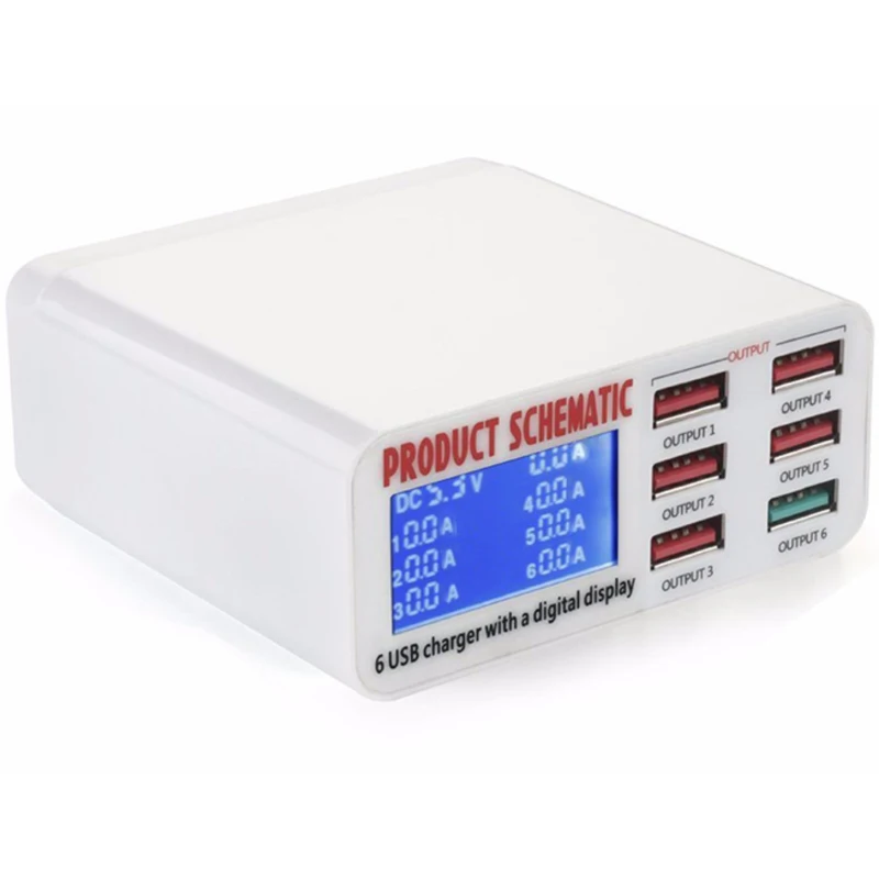 Quick Charge 3 0 USB Led Дисплей Fast Travel стены Зарядное устройство адаптер зарядки для samsung