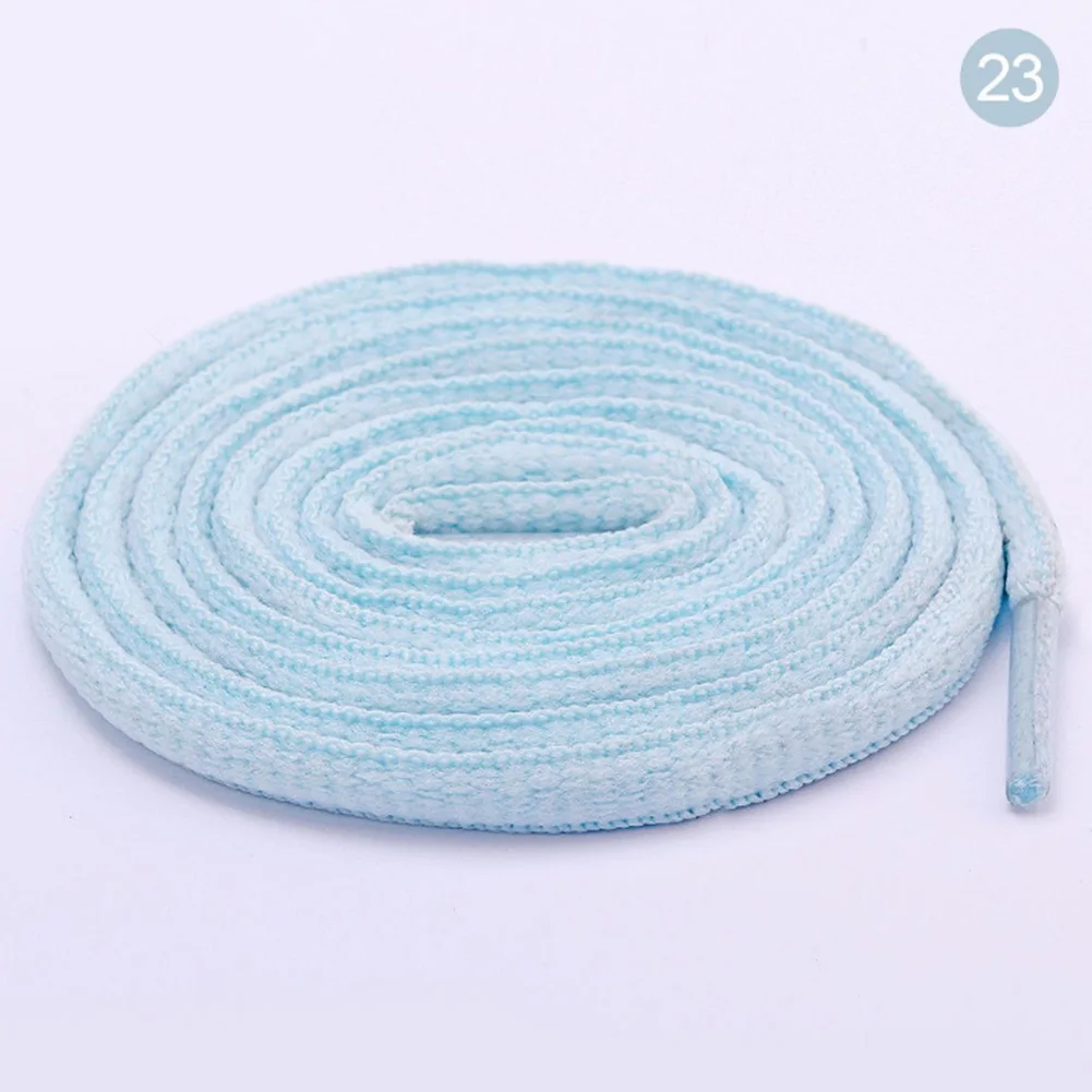 sky blue 1 пара Спорт на открытом воздухе повседневная 26 Цвета шнурки Пеший Туризм соскальзывания обуви теннисные туфли с кружевами для ботинок строки 80/100/120 см - Цвет: sky blue